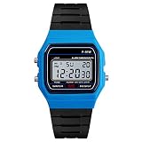 EUCoo Mann Armee Uhr Luxus Analoge Digital-MilitäRsport-Led Wasserdichte Armbanduhr Elektronische Uhr(Himmelblau)