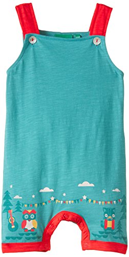 Little Green Radicals Unisex Baby The Owl and The Pussycat Storytime Overall, Blue Bay, 6-9 Months