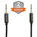 MoArmouz Nylon Braided 5ft / 1.5m Long Aux Audio Cable With 3.5mm Male to Male Gold Plated Connectors- (Black) RS.399.00