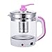 Produktbild CG Glas Gesundheit Topf Borosilikatglas Wasserkocher multifunktionale Kochen Tee Wasserkocher,Lila,L