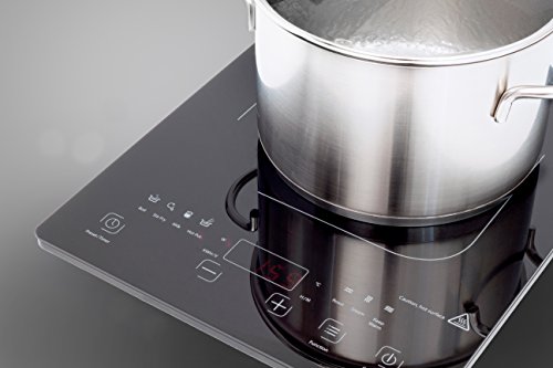 CASO Various 2000 mobiles Design Einzel-Induktionskochfeld, Induktionsplatte für schnelles, energiesparendes und sicherers kochen, Kochfeld mit 7 Direktfunktionen, 2000 Watt - 7