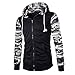Produktbild JYJM 2018 Weihnachten Herren Herren Herbst Winter Lässig Camouflage Patchwork Reißverschluss Sweatshirt Mantel Herren Winter Slim Fit Wollmantel Business Überzieher Schlank Lange Windbreaker Jacken
