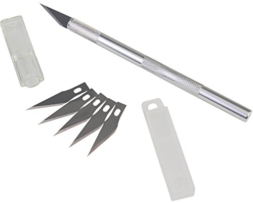 Bianyo Olrada Detail Pen Knife With 5 Interchangeable Sharp Blades For Carving & Mat Cutting RS.94 (76.00% Off) - Amazon
