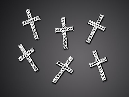 25 Kreuze Tischdekoration Streu Deko für Kommunion , Konfirmation , Taufe