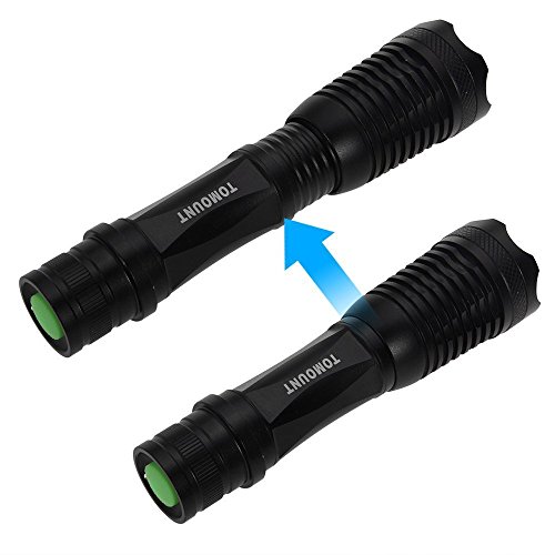 TOMOUNT CREE Taschenlampe Flashlampe XM-L T6 Weiß 800LM Zoombar LED Flashlight Lampe Bergsteigen Biken Camping - 4