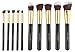 Premium Synthetic Kabuki Makeup Brush Set Cosmetics Foundation Blending Blush Eyeliner Face Powder Brush Makeup Brush Kit 10 Pcs RS.599.00