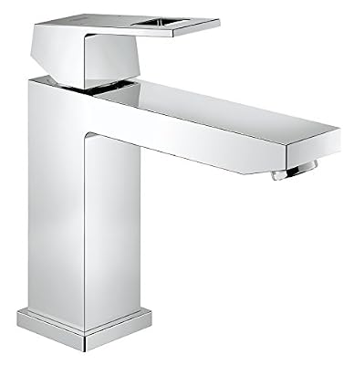 GROHE Robinet de Salle de Bains Eurocube Corps Lisse Bec Medium Ecojoy 23446000 (Import Allemagne)
