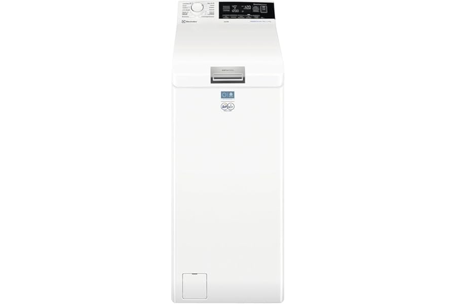Electrolux 700 Lavatrice a Carica Dall'alto, 7 kg, EW7T337A, Classe A, Tecnologia SteamCare e Tecnologia SensiCare, Display LED con Touch Control, Giri 1251, 600x400x890 mm, Bianco