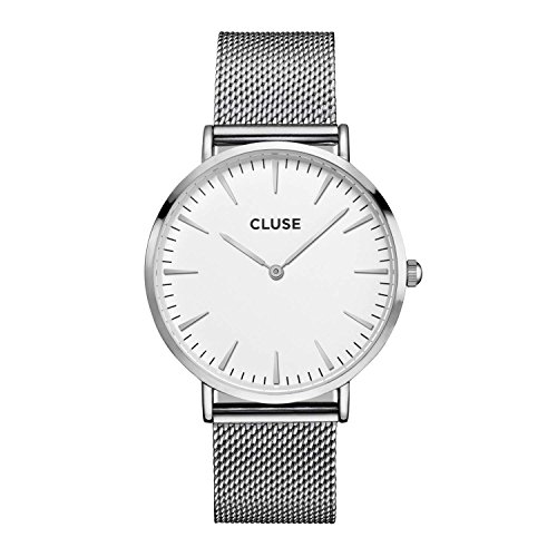 CLUSE Armbanduhr La Bohme Silber Mesh CLUSE Armbanduhr La Bohme Silber Mesh