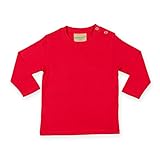 Larkwood Baby Unisex Plain Long Sleeve T-Shirt (24-36) (Red)