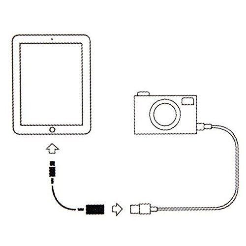 iPrime® USB OTG Adapter für Lightning Anschluss – 8 Pin Adapter für Apple iPad 4, iPad 5 Air, iPad Pro, iPad Mini, iPhone 7, iPhone 7 Plus, iPhone 5 5S 5C, iPhone 6, iPhone 6 Plus, iPod Touch 5G – iOS 10 kompatibel in Weiß - 3