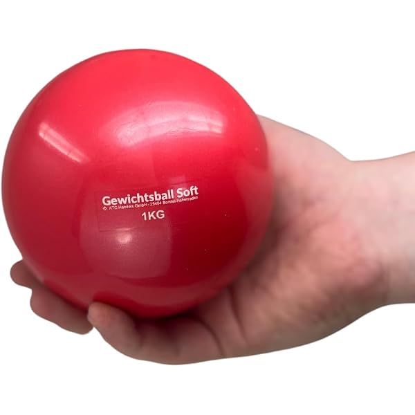 Gewichtsball 1,0 Kg – Gymnastikball Aus Sand Gefüllt, Rot