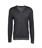 daniele fiesoli sale Ziernähte an Armlöchern Daniele Fiesoli Herren Pullover aus Merino in Schwarz 9 schwarz M