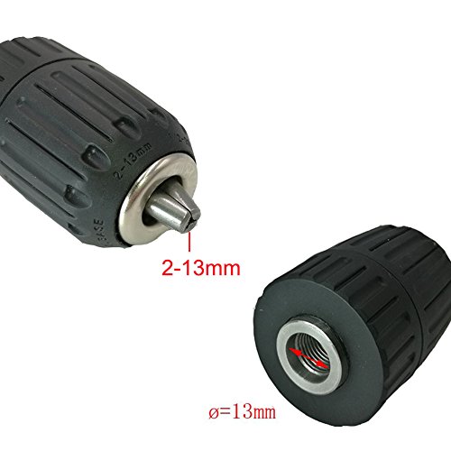 JTENG Schnellspannbohrfutter 2–13mm Bohrfutter Schnellspann mit 1/2“ SDS Plus Adapter - 5