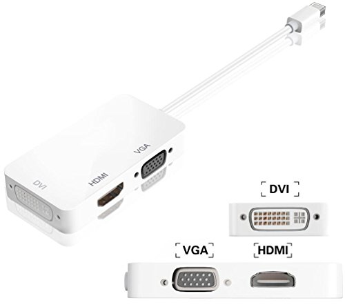 MYTK Mini Display-Port Adapter (Mini-DP auf HDMI/DVI/VGA) - 3