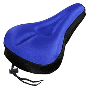 FASTPED Bicycle Blue Silicone Gel Saddle Seat & Cycling Cushion Pad Bike Gel Cover