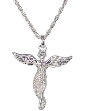 Kossberg Damen Halskette 55718 Engel Strass versilbert 52 cm