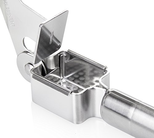 Wenco 511100 Knoblauchpresse, Edelstahl, silber, 18 x 3 x 5 cm - 4