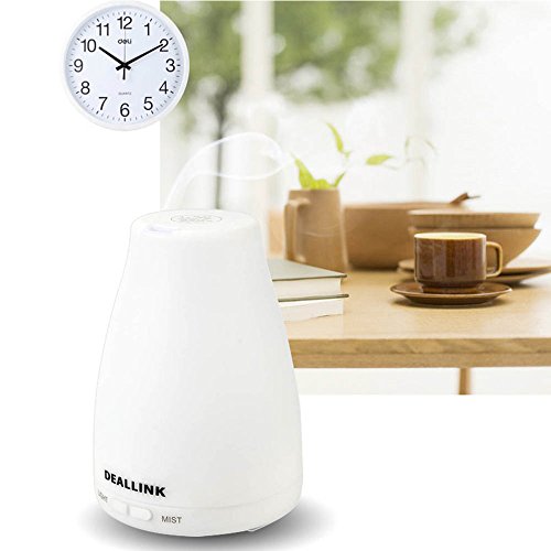 Aroma Diffuser 100ml Deallink Ultraschall Luftbefeuchter mit 7 LED Farbwechsel Kalten Nebel für Ätherische Öle, Kinderzimmer Schlafzimmer Büro - 7