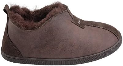 Womens Luxury Fully Wool Lined Genuine Sheepskin Leather Ankle Boot Slippers B002
