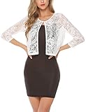 【Anlass】Der Bolero ist zu feierlichen Anlässen wie Hochzeit Party aber auch im Alltag zum Top schön. Perfekt für trägerlose Kleider.