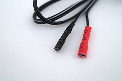 acelo – 2er Set oder einzeln: – Fahrrad – Lichtkabel , Doppelkabel, Kabel – z.B. für Fahrrad -in Längen 210cm, 100 cm oder 60 cm mit Flachstecker einseitig, zweite Seite abisoliert – 2-adrig – Original: acelo - 3