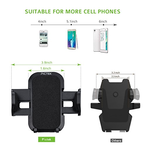 Soporte M  vil Coche  Pictek Soporte y Montaje M  vil Universal  Rotaci  n de 360 Grados  Soporte Fuerte   Brazo Ajustable para Parabrisas y Salpicadero con Ventosa  para iPhone X 8 Samsung Galaxy S9  S9 Plus y Otros