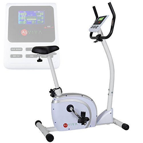 AsVIVA H19 Ergometer Cardio Heimtrainer mit 10kg Schwungmasse, Riemenantrieb inkl. Computer mit 12 Automatikprogrammen, 16 Level und Pulsmessung - 3