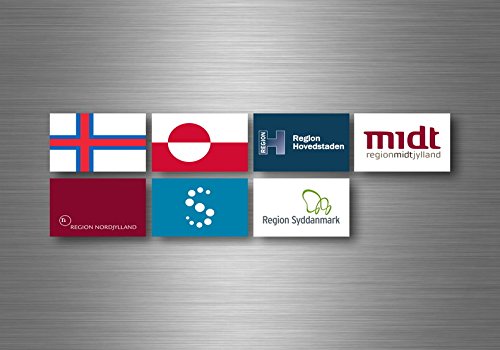 Akacha Set adesivi bundesstaat Lander Bandiera Bandiere timbro dÃ  nemark