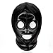 Price comparison product image PU Leather Mask Black Headgear Head Harness Hood Restraints Flirting Teasing Goth Fetish Festival Unisex Gay Game Toys
