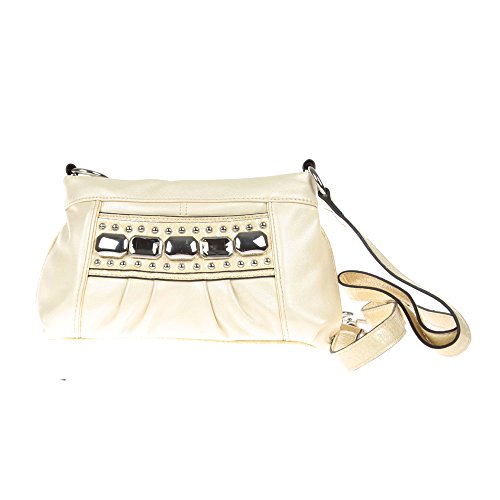 Kathy Van Zeeland Handbag Women U Beige H53505 Metallic Bone