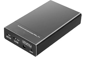 ISHEEP Carcasa Disco Duro 2,5, USB 3.0 SATA Caja Raid, Plástico Caja No Requiere Herramientas,indicador LED 12TB.K25682