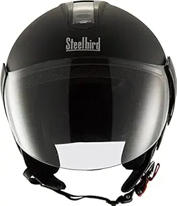 Steelbird SB-33 EVE Natural Dashing Motorbike Helmet (Matt Black)