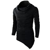 Herren Longsleeve tiefer V-Ausschnitt langarm Shirt einfarbig Longsleeve Rundhals Ausschnitt langarm Shirt einfarbig slimfit mit Stretchanteilen Uni Basic round-Neck Tee Kompressionsshirt Fitness Funktionsshirt nutzbar als Radtrikot, Trainingsshirt Fitness Sweatshirt T-Shirt Rundhals Langarm Trainingsshirt