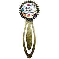 cadeau de fin d'année cadeau maitre marque pages maitre cabochon bronze antique rétro vintage