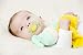 Difrax Natural Pacifier (0-6 Months, Yellow/ Green Grid)