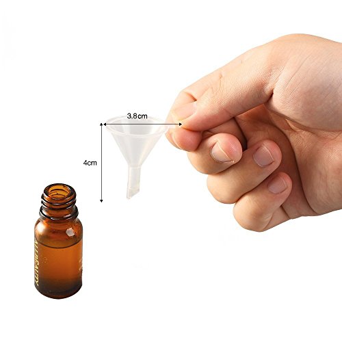eBoot Mini Kunststoff Trichter Flasche Flüssigkeit Füllung, 10 Stück, Klar - 2