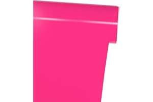 FORBELL Plotterfolie Textil, 30.5cm×3m Textil Bügeltransferfolie (Neon Pink)