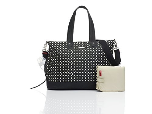 Preisvergleich Produktbild Storksak Diamonds Diaper Tote Bags, Black and White