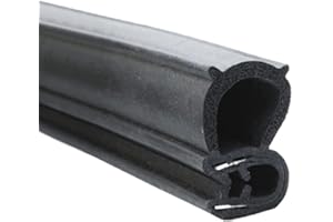 ETOPARS 197" Pollice Guarnizione in Gomma per Porta Auto Protezioni del Bordo della Portiera Forma U Striscia di Tenuta con Lampadina Laterale per Auto Barca 10mm X 17mm