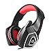 Produktbild SUPVOX V1 3,5 mm Headset Bass Geräusch Gaming Kopfhörer Computer PC Gaming Headset mit Mikrofon (Rot)
