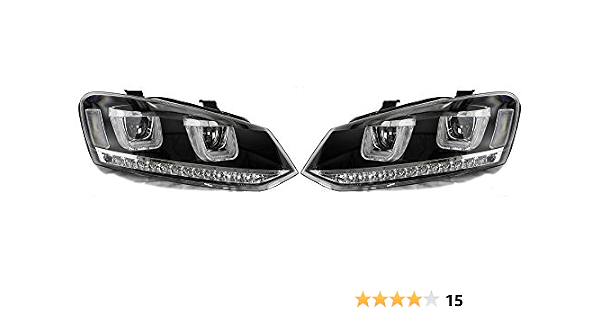 Eagle Eyes 441198 Lhd Black Drl Led Projector Headlights With Led Indicator Amazon Co Uk Automotive