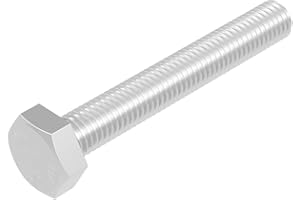 SECCARO Viti a testa esagonale, M10 x 70 mm, in acciaio inox V2A VA A2, DIN 933/ISO 4017, esagonali esterni, 20 pezzi