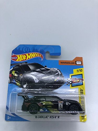 Hot Wheels 2018 '16 Cadillac ATS-V R Black 7/10 Legends of Speed 70/365 (Short Card)