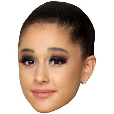 Preisvergleich Produktbild Celebrity Cutouts Ariana Grande Maske aus Karton