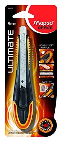 Maped 086410 Cutter Ultimate Messer, Breite der Klinge: 9 mm, für Rechtshänder