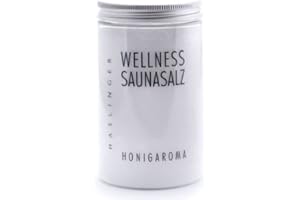 ‎LASHUMA Lashuma Wellness Sauna Salz Honigaroma, Peelingsalz für die Sauna, 450 g