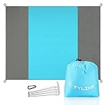 Maxi Tapis Couverture Pliable Compact Léger Nylon Résistant au Sable Imperméable à l'Eau Idéal Plage et Pique-Nique Séchage Rapide 270 cm x 210 cm