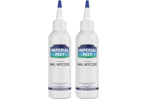Imperial Feet Środek na Grzybicę Paznokci - Naturalny Preparat na Grzybice i Choroby - Krople z Gliceryną, Olejkiem Jojoba i z Drzewa Herbacianego, Bez Wody (Nail 2-Pack)