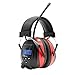 Price comparison product image Rechargeable Ear Defenders with Bluetooth and FM/AM Radio, Protear Noise Reduction Safety Ear Protection with Built-in Microphone for Hands-Free Calling, SNR 30dB,for Working and Mowing